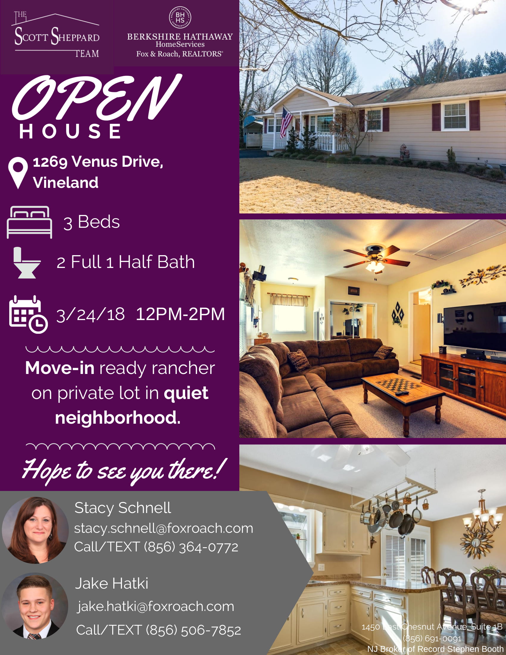 OPEN HOUSE FLYER 1269 VENUS